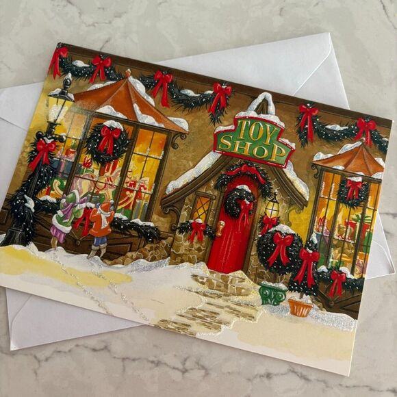 Paper Magic Group Toy Shop Holiday Christmas Greeting Card with Envelope - Picture 1 of 5